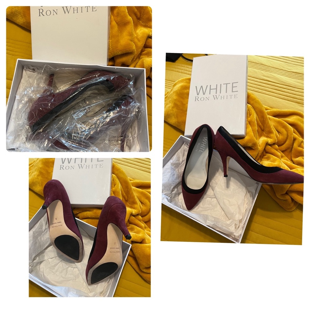 White Ron White 3 inch raspberry onyx suede.